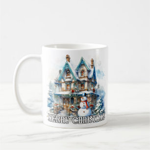 Merry Christmas Holiday Winter Snowman Coffee Mug
