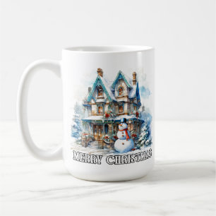 Merry Christmas Holiday Wintertime Snowman Coffee Mug
