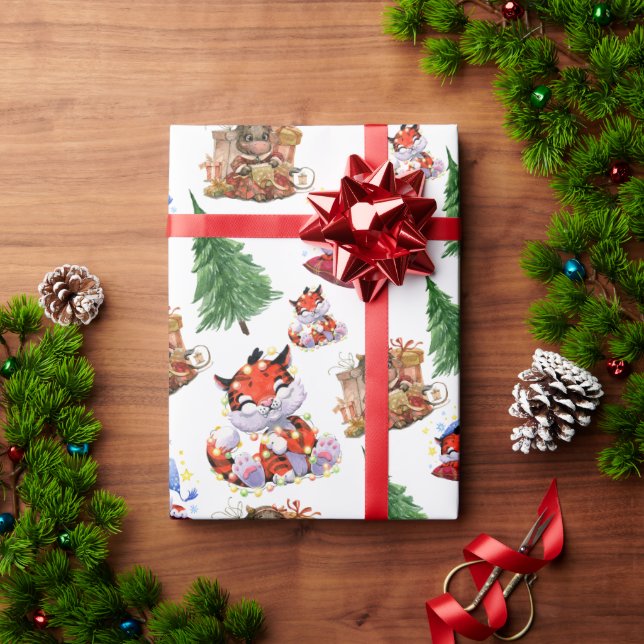 Merry Christmas Holiday Wrapping Paper (Holiday Gift)
