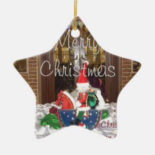 Merry Christmas Holidays Away from Home Collection Ceramic Tree Decoration