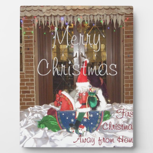 Merry Christmas Holidays Away from Home Collection Plaque (Front)
