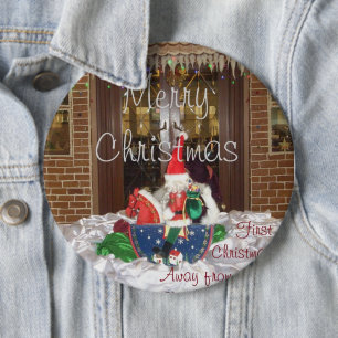 Merry Christmas holidays away from home Inspired 6 Cm Round Badge