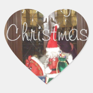 Merry Christmas holidays away from home Inspired A Heart Sticker