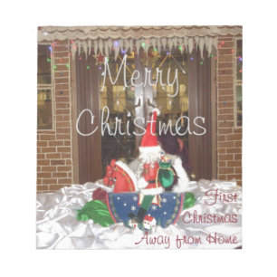 Merry Christmas holidays away from home Inspired A Notepad