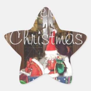 Merry Christmas holidays away from home Inspired A Star Sticker