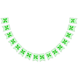 Merry Christmas Holly Bunting Flags