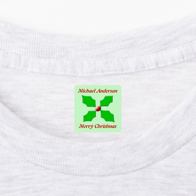 Merry Christmas Holly Custom (Affixed)