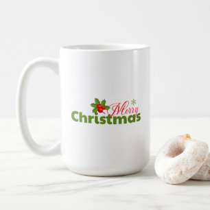 Merry Christmas Holly Mug