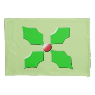 Merry Christmas Holly Pillowcase