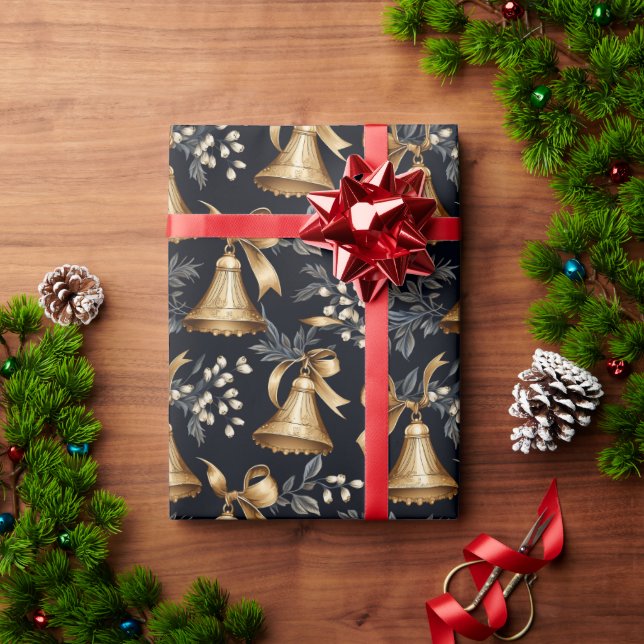 Merry Christmas Holly Snowman Gift Wrap (Holiday Gift)