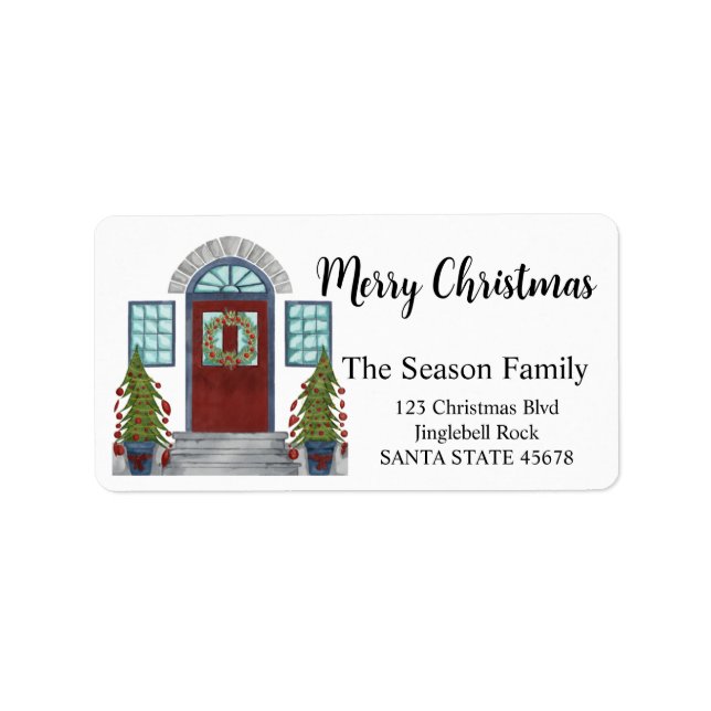 Merry Christmas home Label (Front)