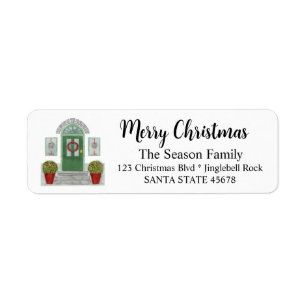 Merry Christmas home Label