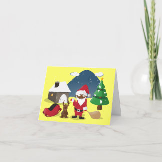 Merry Christmas Homeboys: Black Santa & Blingin' Holiday Card
