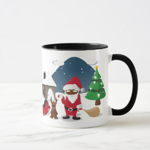 Merry Christmas Homeboys: Black Santa & Blingin' Mug