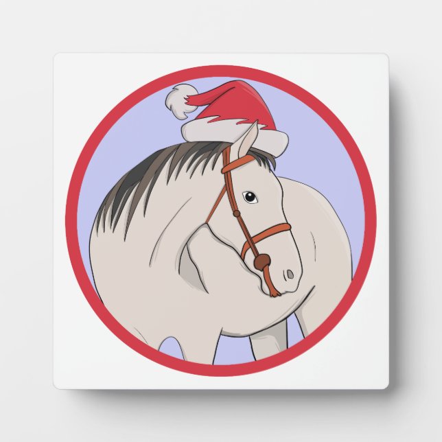 Merry Christmas Horse Plaque (Front)
