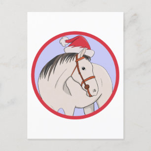 Merry Christmas Horse Postcard