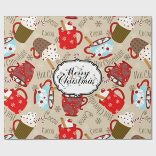 Merry Christmas Hot Cocoa Wrapping Paper