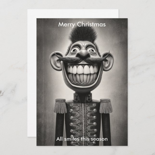 Merry Christmas Humor Santa Holidays greeting  Holiday Card (Front/Back)