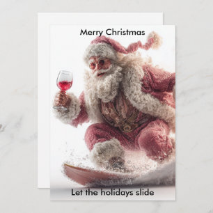 Merry Christmas Humor Santa   Holidays greeting  Holiday Card