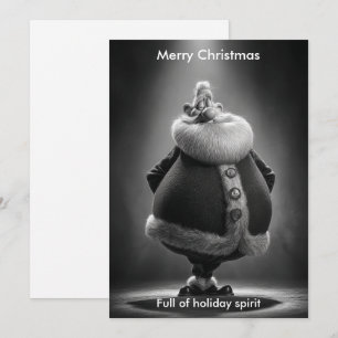 Merry Christmas Humour Santa Holidays greeting  Holiday Card