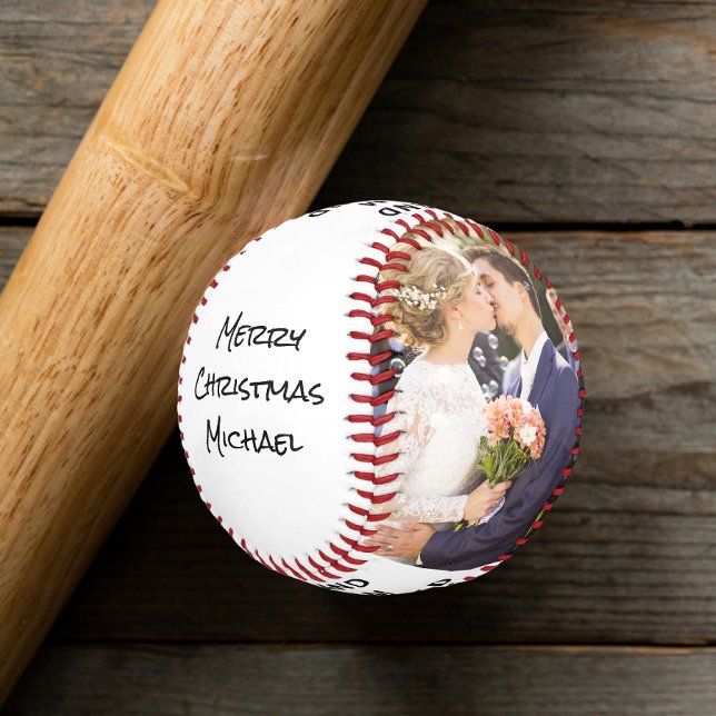 Merry Christmas Husband Photos Baseball (Creator Uploaded)