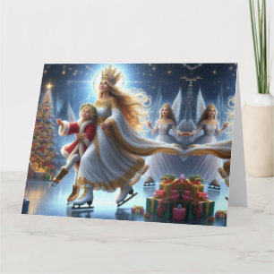 Merry Christmas Ice Skating Card