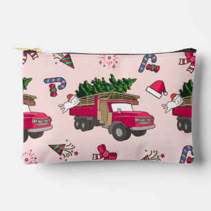 Merry Christmas Icon Pattern - Aesthetic Holiday  Accessory Pouch