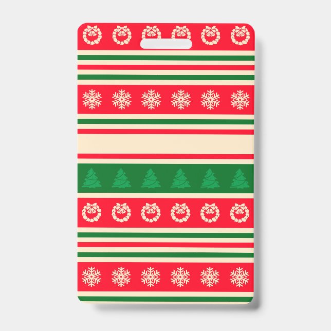 Merry Christmas ID Badge (Front)