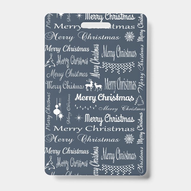 Merry Christmas ID Badge (Front)