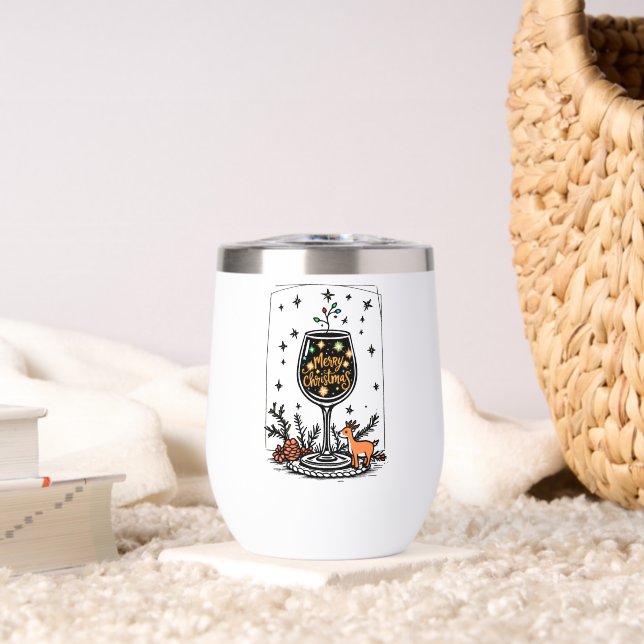 Merry Christmas in a Wine Glass  (Living Room (Rotated))