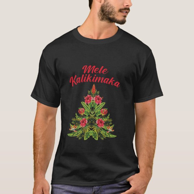 Merry Christmas in Hawaiian  T-Shirt (Front)