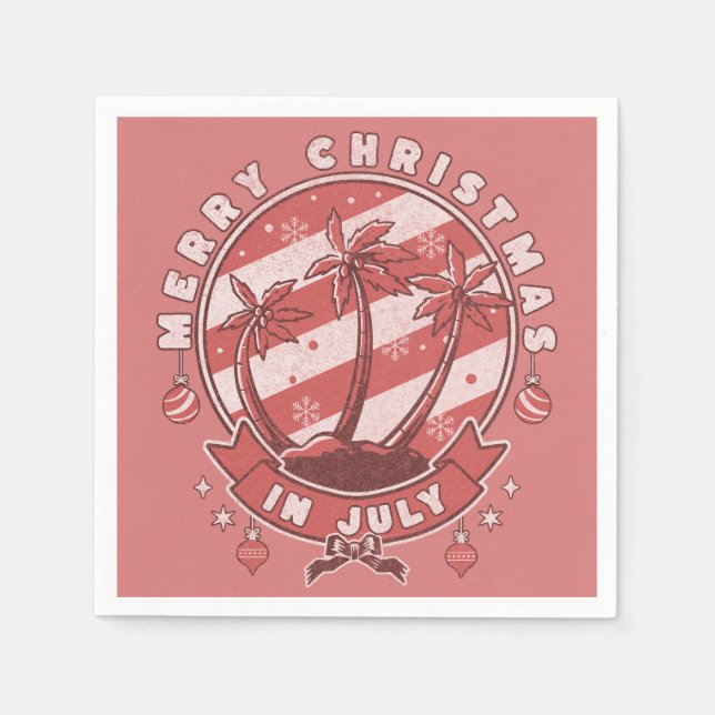Merry Christmas in July Napkin (Front)