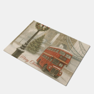 Merry Christmas in London Traveler Gift Doormat