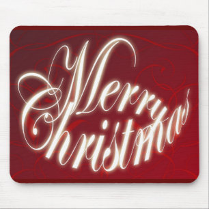 Merry Christmas in Red Mousepad