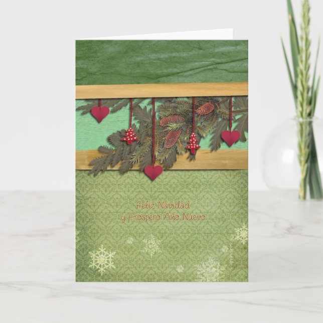 Merry Christmas in Spanish, Christmas card (Front)