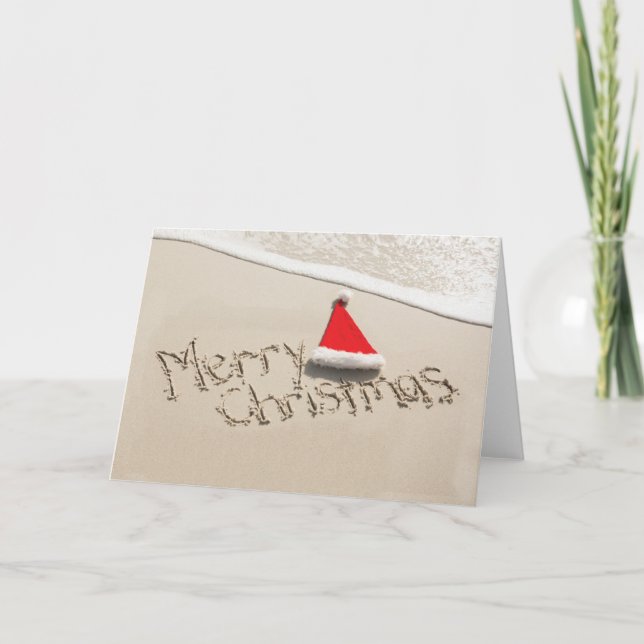 Merry Christmas in the Sand Card (Front)
