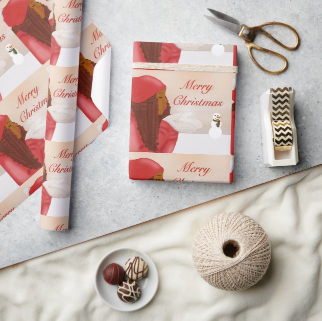 Merry Christmas in the Snow Wrapping Paper (Crafts)