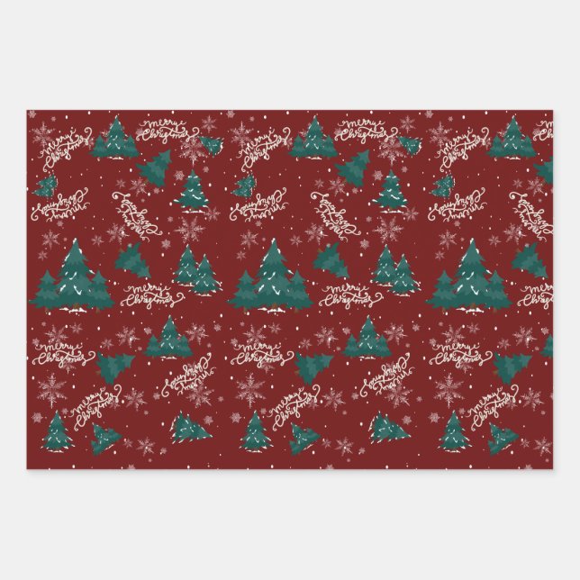 Merry Christmas Individualised Wrapping Sheets  (Front)