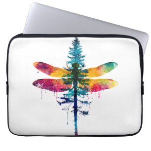 Merry Christmas insect Lover Xmas Dragonfly Christ Laptop Sleeve