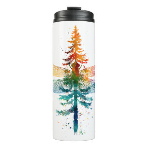 Merry Christmas insect Lover Xmas Dragonfly Christ Thermal Tumbler