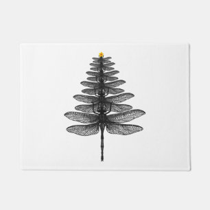 Merry Christmas insect Lover Xmas Dragonfly Doormat