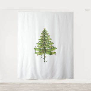 Merry Christmas insect Lover Xmas Dragonfly Tapestry