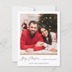 Merry Christmas Instant Photo - w Plaid