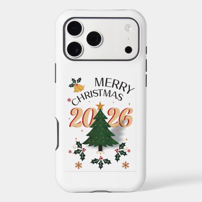 Merry Christmas iPhone 17 Pro Max Case (Back)