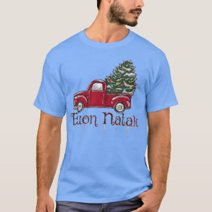 Merry Christmas Italian Buon Natale Retro Holiday T-Shirt