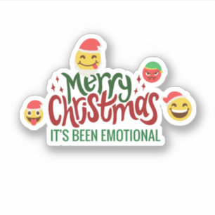 Merry Christmas It's Been EMOTIONAL Funny EMOJI