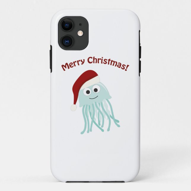 Merry Christmas! Jellyfish Case-Mate iPhone Case (Back)