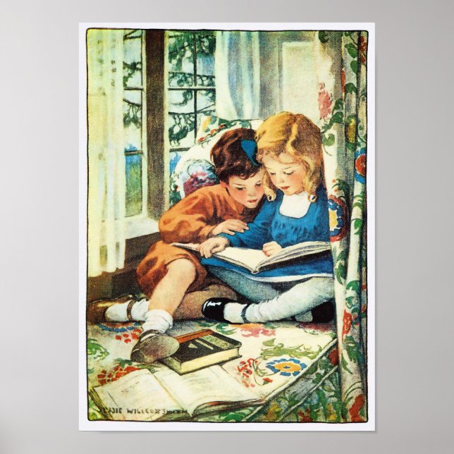 Merry Christmas Jessica Willcox Smith Illustration Poster (Front)