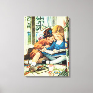 Merry Christmas Jessie Willcox Smith Illustration Canvas Print