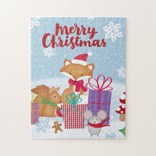 Merry Christmas Jigsaw Puzzle (Vertical)
